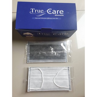 Face mask carbon 1 ชิ้น TRM true linemed หน้ากากคาร์บอน หน้ากาก กรอง4ชั้น true care ยกราคาพิเศษ ห่อพลาสติกละชิ้น