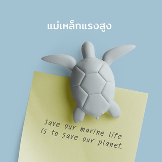 Qualy Design - Sea Turtle Magnet - แม่เหล็กแรงสูง รุ่นเต่าทะเล แม่เหล็กติดโน๊ต แม่เหล็กติดตู้เย็น