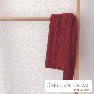 Cable knit scarf  ผ้าพันคอไหมพรมรุ่นใหม่ล่าสุดค่าถักลายcableน่ารักมากๆแถมอุ่นและนิ่มมากๆค่าา