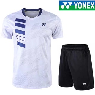 Yonex ชุดเสื้อยืดแขนสั้น ระบายอากาศ แบบแห้งเร็ว สําหรับคู่รัก เหมาะกับการเล่นแบดมินตัน