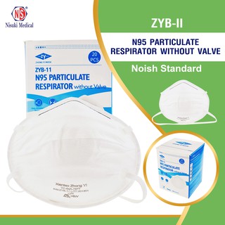 N95 PARTICULATE RESPIRATOR without Valve บรรจุ 20 ต่อกล่อง