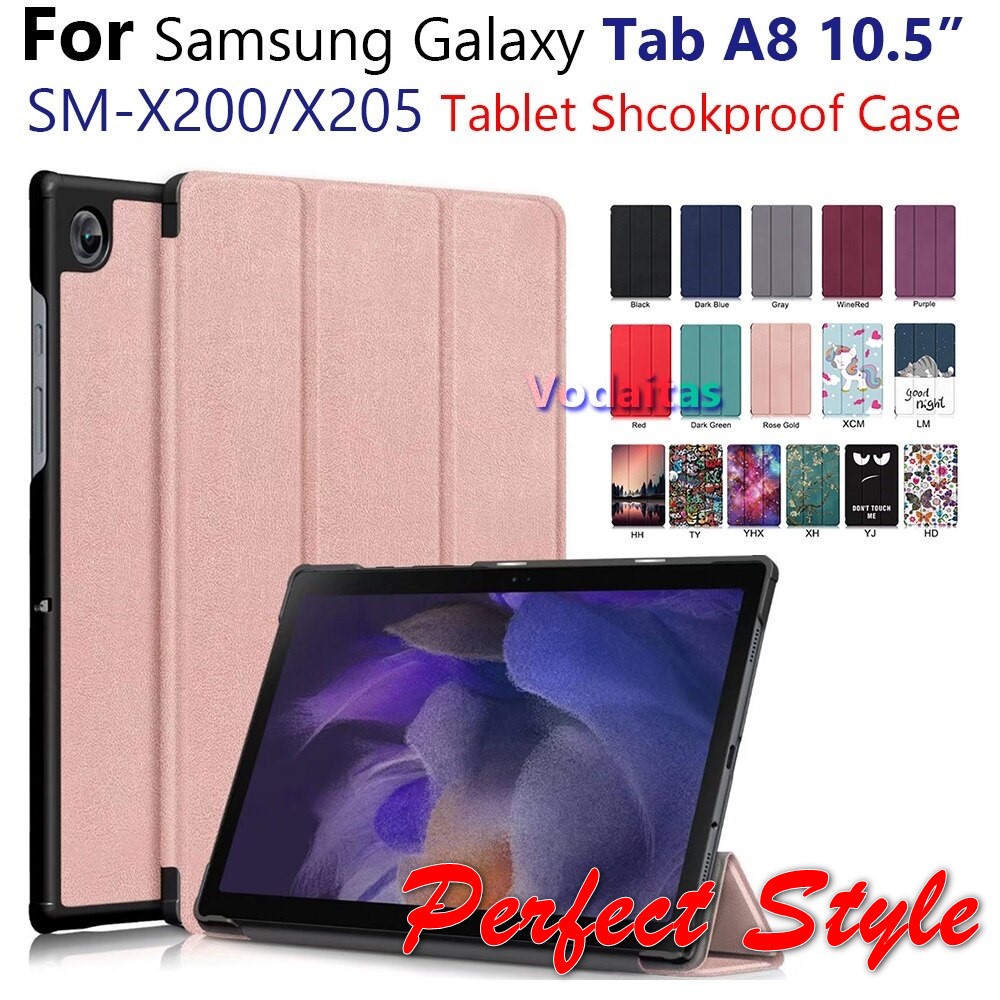 Samsung Galaxy Tab A8 10.5 2021 เคสหนังแม่เหล็ก SM-X200 X205 Galaxy Tab A8