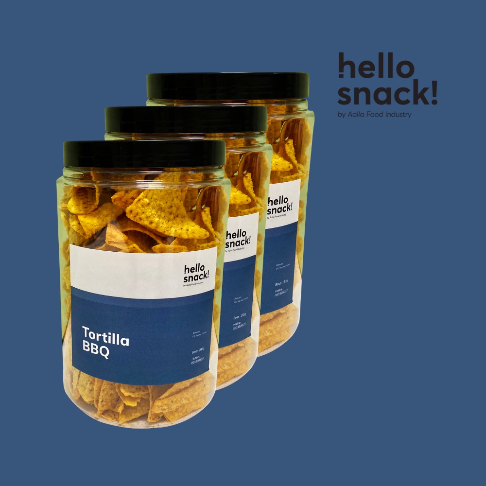 Tortilla Nachos BBQ Chips Kerepek Viral Sedap Nanchos