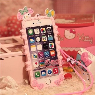 _250฿  ซิลิโคน คลุมรอบมีสายคล้อง i5-6-6+/s/se  i7  i7+