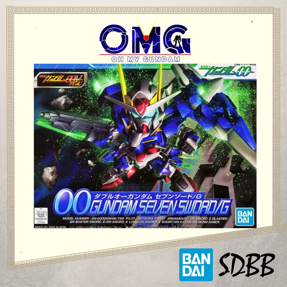 Bandai SDBB 00 Gundam Seven Sword/G BB368 60686 SD BB Seven Sword G SD OO 7 Sword SD 00 Seven Sword 