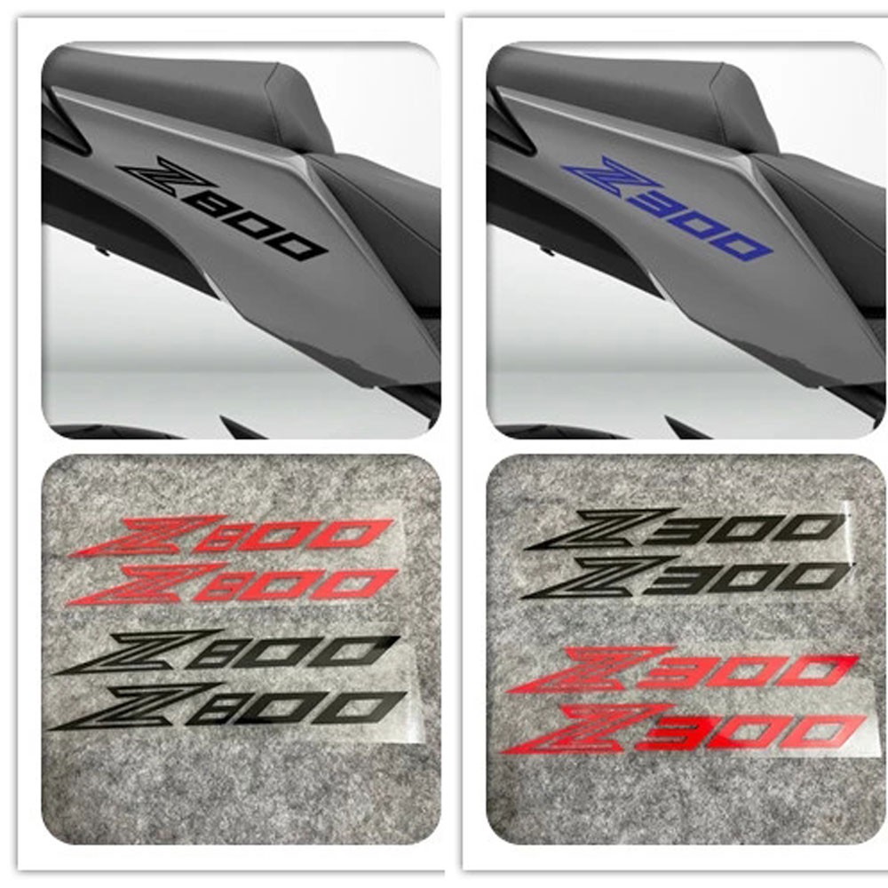 Kawasaki Z300 Z650 Z800 KAWASAKI รถจักรยานยนต์ Body Shell โลโก้สติกเกอร์ถังน้ํามันเชื้อเพลิง Fairing สติกเกอร์สะท้อนแสงตกแต่ง Decal