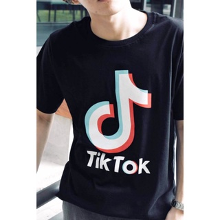 เสื้อยืดลายโลโก้ TikTok สุดฮิต