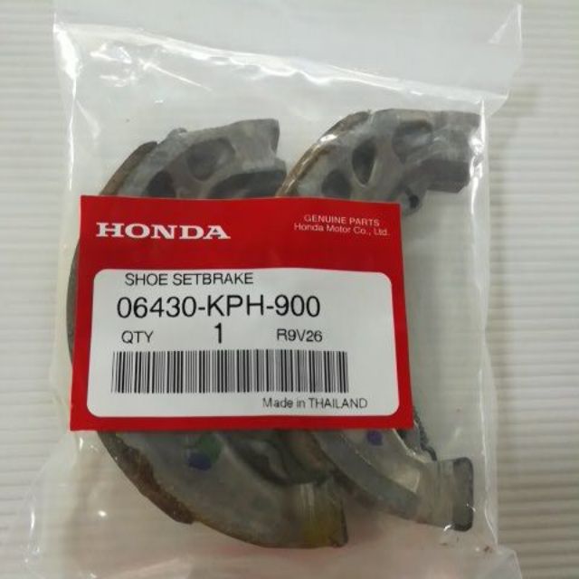 ผ้าเบรคหลัง WAVE-125 (แท้ศูนย์) ใช้กับ Wave-125i (12-20) Wave-110s/ Wave-110i (09-20) CZI (พร้อมสปริ