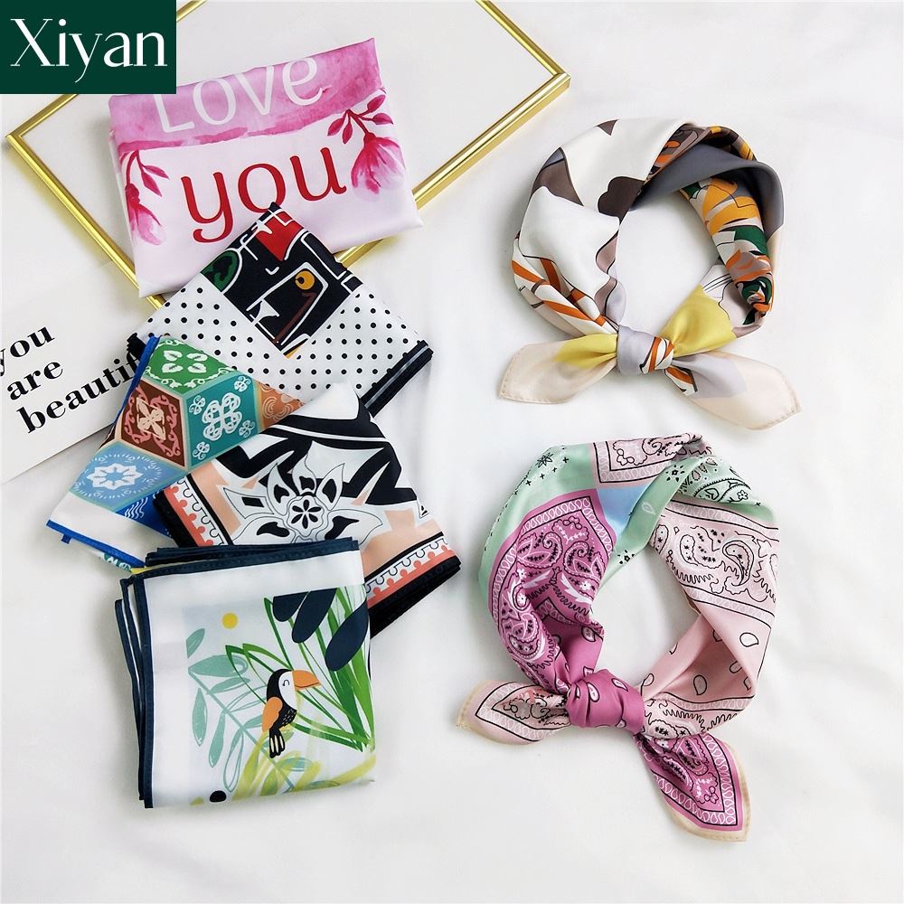 Long Narrow scarf Fashion silk neckerchief used as twilly scarf Hair