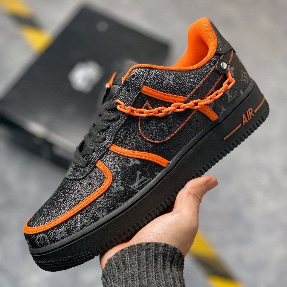 louis vuitton x nike air force 1 รองเท้าผ้าใบลําลองสําหรับผู้ชายผู้หญิง | Shopee Thailand