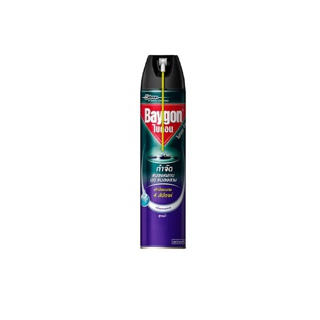 ไบกอนสเปรย์สูตรน้ำ กำจัดแมลงคลาน 600มล. Baygon Waterbase Crawling Insect Killer Aerosol Spray 600ml