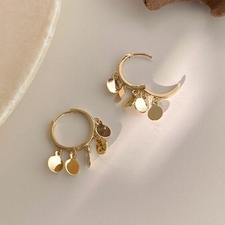 Retro Hong Kong style high-end earrings Small and exquisite popular earrings ins cool style popular female earrings