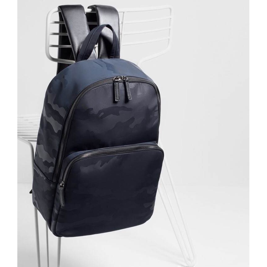 zara nylon backpack