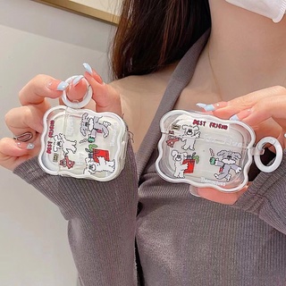 🔥จัดส่งภายใน24ชั่วโมง🔥เคสแอร์พอร์ต 2 1 Case Airpod 3 pro การ์ตูน การป้องกันการตก ซิลิโคนนิ่ม Soft Case Airpod gen 3 2021