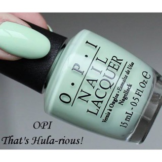 พร้อมส่ง OPI That’s Hula-rious  สีเขียวมิ้นอ่อนแนวพาสเทล pastel mint green น่ารัก สดใสลืม  แท้ 💯%