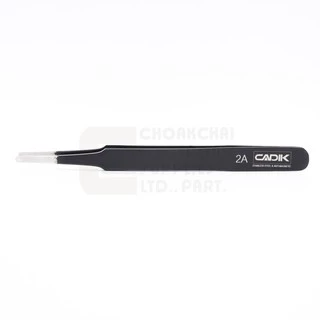 Cadik แหนบ สแตนเลส ชุบ Epoxy ปลายโค้งมน Anti-Magnetic รุ่น 2A