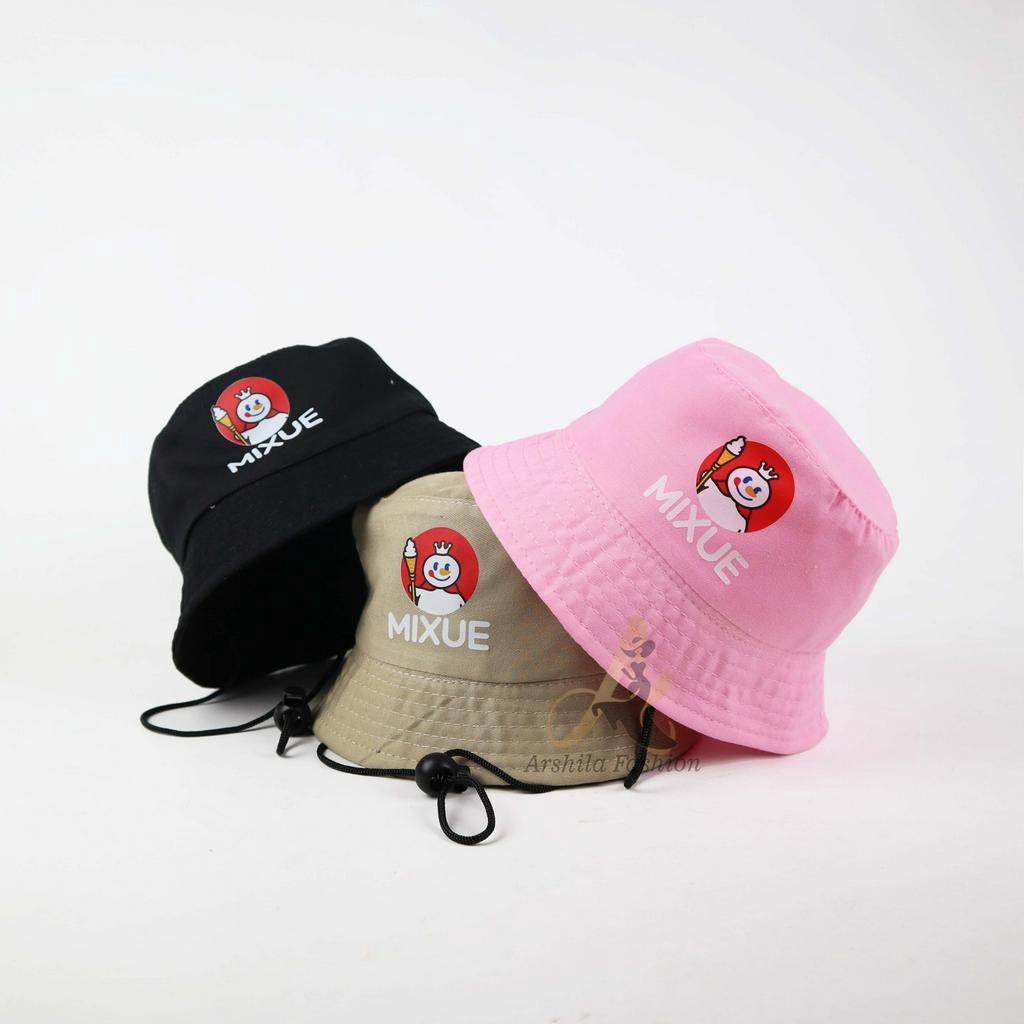 Eskirm Mix-ue Mix001 หมวกบัคเก็ตเด็กชายและเด็กหญิงพิมพ์ลายสกรีน