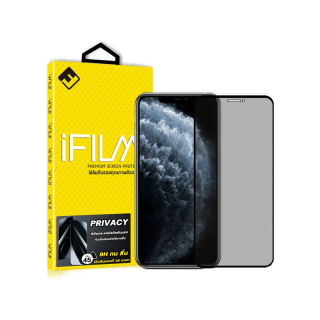 iFilm ฟิล์มกระจก นิรภัย กันมอง เต็มจอ สำหรับ ไอโฟน 14 14Plus 14Pro 13 Pro Max 12 mini 11 Xs Xr SE2 SE3 7 8 ฟิล์มกันเสือก