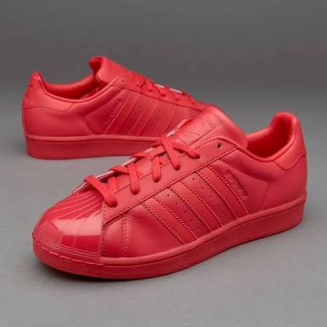 Adidas Superstar Glossy Toe Woman / Cm 24.5 สีแดงสวยสดใส