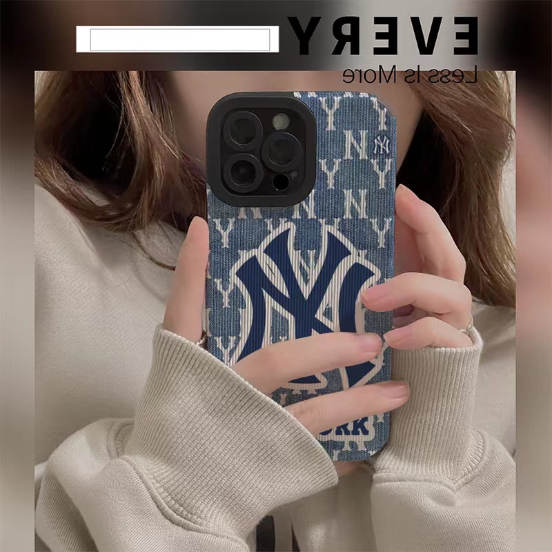 เคสป้องกันโทรศัพท์มือถือหนัง ผ้ายีน ขอบตรง สีฟ้า สําหรับ iphone 15 Pro Max 14 Pro Max 13 Pro Max i13 11 Pro Max i11 X XR Xs Max 7plus 8plus 12 Pro Max