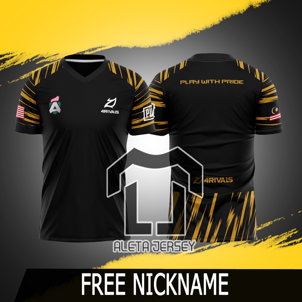 4RIVALS JERSEY ESPORT PUBG MALAYSIA