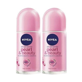 ✨สุดพิเศษ✨ NIVEA นีเวีย ดีโอเพิร์ลแอนด์บิวตี้โรลออน 50มลX2 🚚พร้อมส่ง!! 💨