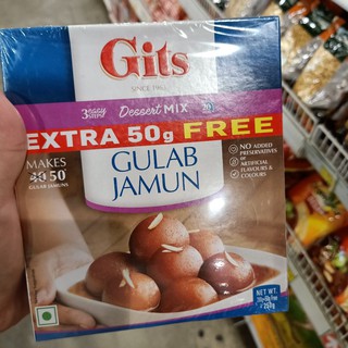 ecook อินเดีย กุหลาบ จามูน มิกซ์ แป้งสำเร็จรูป gits gulab jamun mix 200g