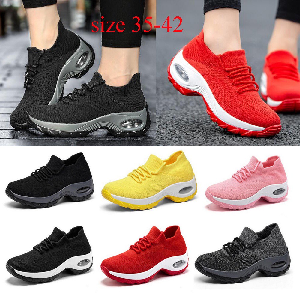 WoNewLady Sports Shoes wedges sneakers Women casual Mesh shoes