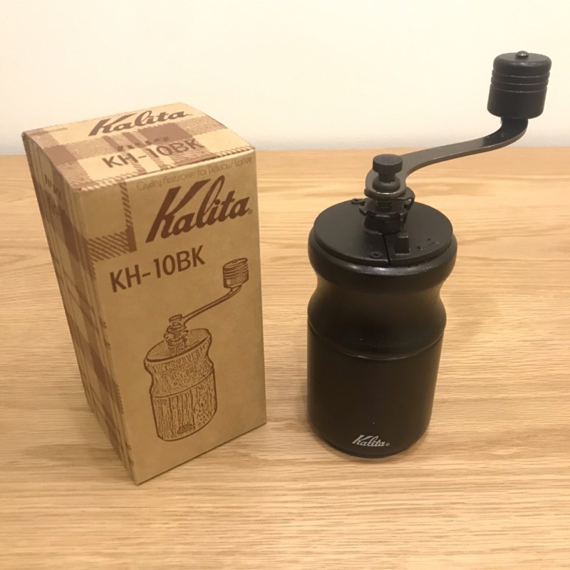 [พร้อมส่ง] เครื่องบดกาแฟมือหมุนสไตล์ญี่ปุน Kalita Coffee Mill KH-10 BK สีดำ ของแท้ 100%