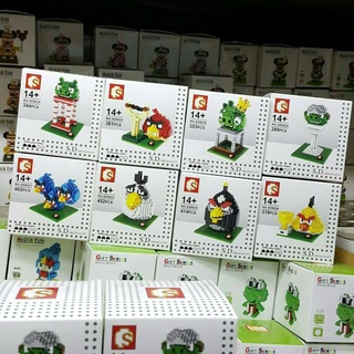 Wholesale LOZ NANO LEGO Mini Block Miniature Toys Angry Birds the Movie นาโนเลโก้ แองกรี้เบริ์ด เดอะ มูฟวี่ Set of 8