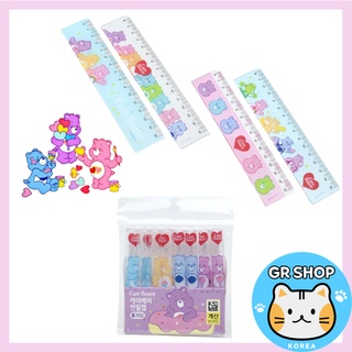 [DAISO Korea] 💗Carebears💗 ไม้บรรทัดสีรุ้ง และฝาปิดดินสอ อุปกรณ์การเรียน สําหรับเด็ก / เครื่องเขียนน่ารัก / ดินสอตัวละคร / ของขวัญวันเกิด / อุปกรณ์เสริม / กล่องดินสอ / เทศกาลใหม่