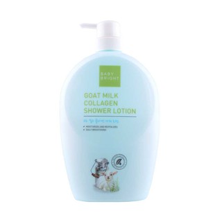 Baby Bright เบบี้ ไบร์ท โลชั่นอาบน้ำ Baby Bright Goat Milk Collagen Shower Lotion 750 มล.