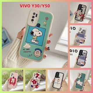 เคส Vivo Y50 Y30 เคสโทรศัพท์ซิลิโคนกันกระแทก สนูปปี้. ลายน่ารัก KLQ