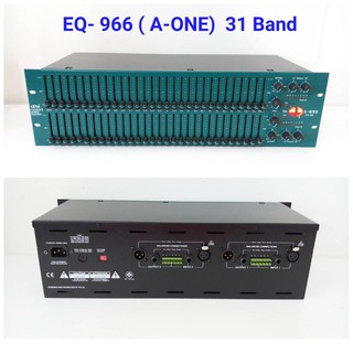 อีควอไลเซอร์ 2 x 31 BAND 2 ชั้น สไลด์ยาว รุ่น FCS-966 31 Band Graphic Equalizer