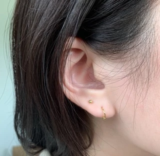 A.piece จิวเงินแท้ [all silver 925] Dot piercing