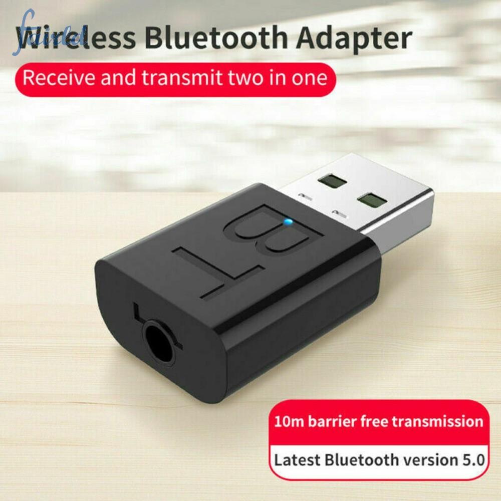 Bluetooth 5.0 Audio Transmitter Receiver USB 3.5mm AUX Adapter Car TV PC Speaker Durable New