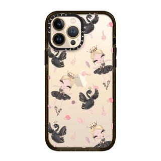 (พร้อมส่ง)13Promax/13Pro/13/12ProMax Casetify Black Swan and Ballerina Pattern Casetify Impact Case