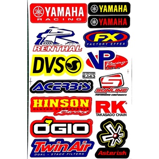 สติกเกอร์แต่งรถมอเตอร์ไซค์ บิ๊กไบค์ รถยนต์ ลายสุดฮิต สติกเกอร์แต่งรถ Racing YAMAHA TwinAIR-SE1