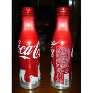 ขวดอลูมิเนียมโค้ก COCA-COLA COKE Aluminium bottle ของเกาหลี รุ่น Polar Bear Christmas  เซต 1 ขวด