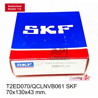 SKF T2ED070-QCLNVB061 70x130x43 mm ลูกปืนรถขุด SKF, Tapered roller bearing ลูกปืน T2ED070