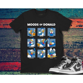 เสื้อยืดโอเวอร์ไซส์เสื้อยืดกันหนาว มีฮู้ด ลาย Moods Of Donald Duck เหมาะกับของขวัญ สําหรับผู้ชาย และผู้หญิงS-3XL