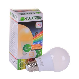 หลอด LED ECO Bulb 3000K 5W WARMWHITE E27 NAGAS หลอดไฟภายในบ้านเอนกประสงค์