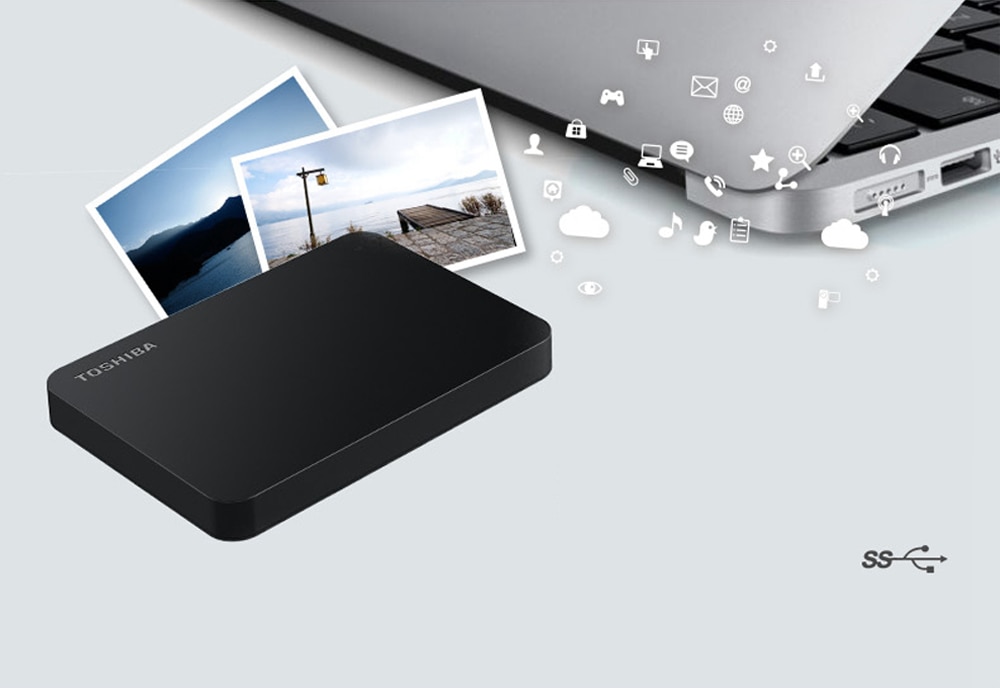 TOSHIBA Canvio Basics 3.0 Portable Hard Drive 1TB 2TB External Hard Drive HDD #7