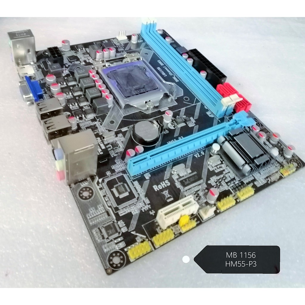 Mainboard 1156 (HM55-P3) เมนบอร์ด LWC (Longwell)