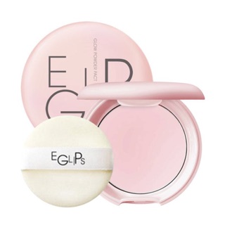 Eglips glow powder pact(ตลับชมพู) 8g