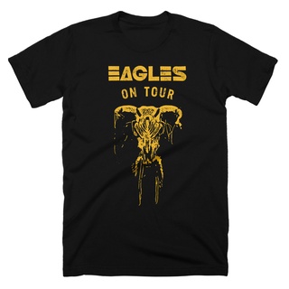เสื้อยืดผ้าฝ้ายพิมพ์ลายแฟชั่น ขายดี เสื้อยืด พิมพ์ลายวงร็อค Eagles On Tour สไตล์คลาสสิก สําหรับผู้ชาย FOoggn35PGcoan43