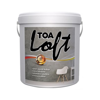 สีน้ำลอฟท์ TOA #LOFT4 10 กิโลกรัม สีเหลือง ทีโอเอ ลอฟท์ ปูนฉาบขัดมันสำเร็จรูป พร้อมใช้ได้ทันทีไม่ต้องผสมอะไรเพิ่ม สามารถ