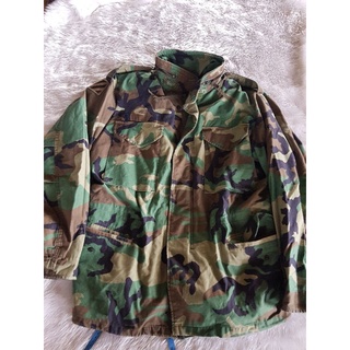 เสื้อแจ็คเก็ต USA M65 woodland MEDIUM REGULAR