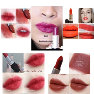 Beauty-Siam แท้ทั้งร้าน !! แบ่งขายลิปสติกแมค 5 สี MAC LIPSTICK แบ่งขายใส่กระปุก แถมแปรงทาลิปฟรี แท้100%