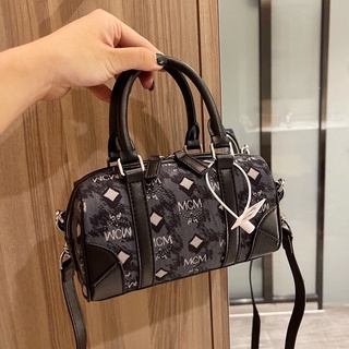 สินค้าใหม่-MCM-กระเป๋าผู้หญิง/กระเป๋าแนวทแยง,กระเป๋าถือ/แท้100%/พร้อมส่งยิงจริง [ส่งฟรี] กระเป๋าแฟชั่นแบรนด์เนมแสนหวาน